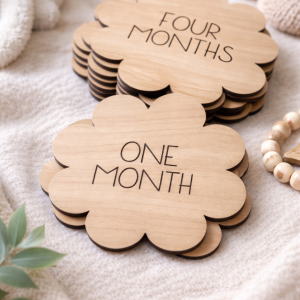 Floral baby milestone signs
