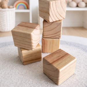 Wooden Blocks and Bag