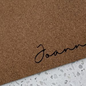 Personalised cork mouse pad